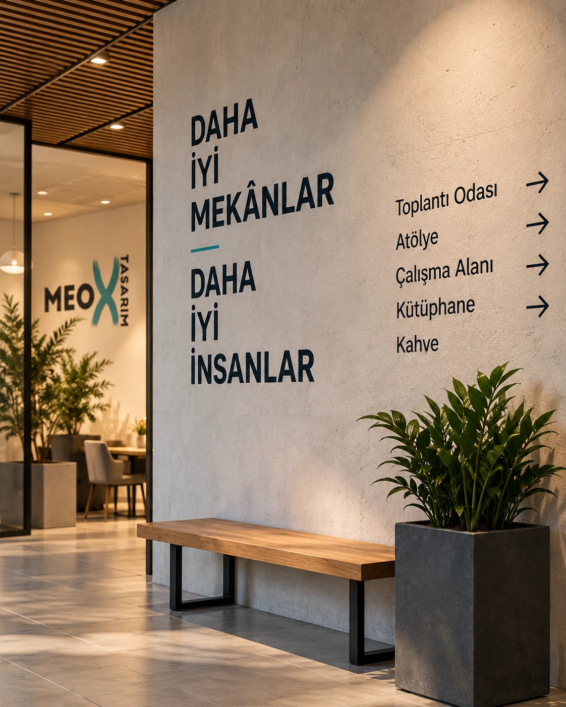 Tabela, Cam Giydirme ve Mekân tasarım detayları